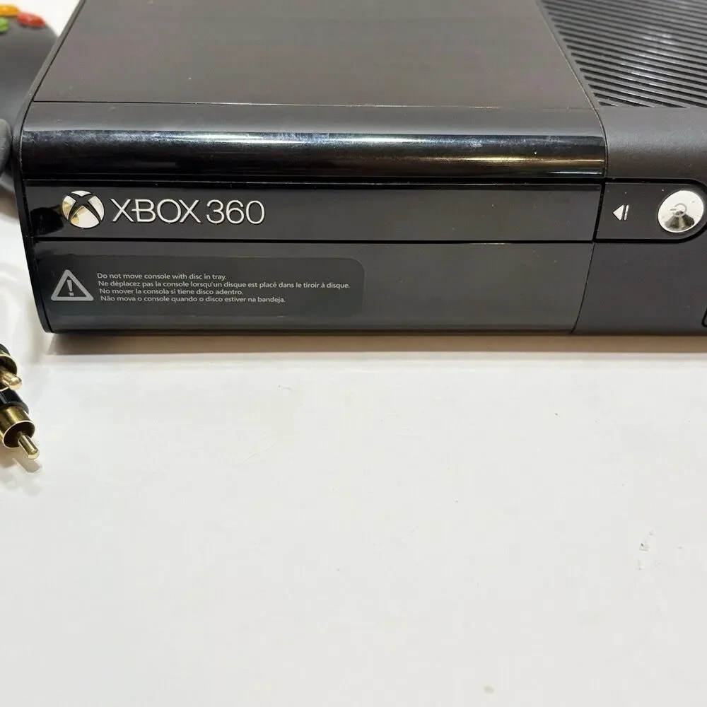 Xbox 360 E Console Model 1538 External Hard Drive And Wireless Controller